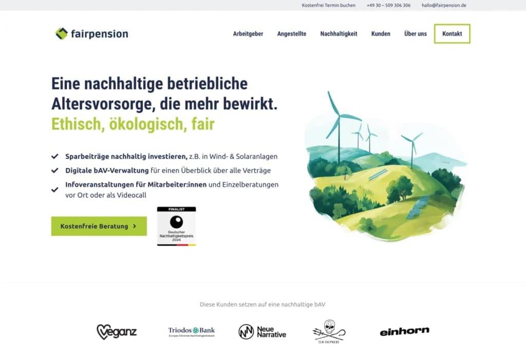 fairpension Website Screenshot