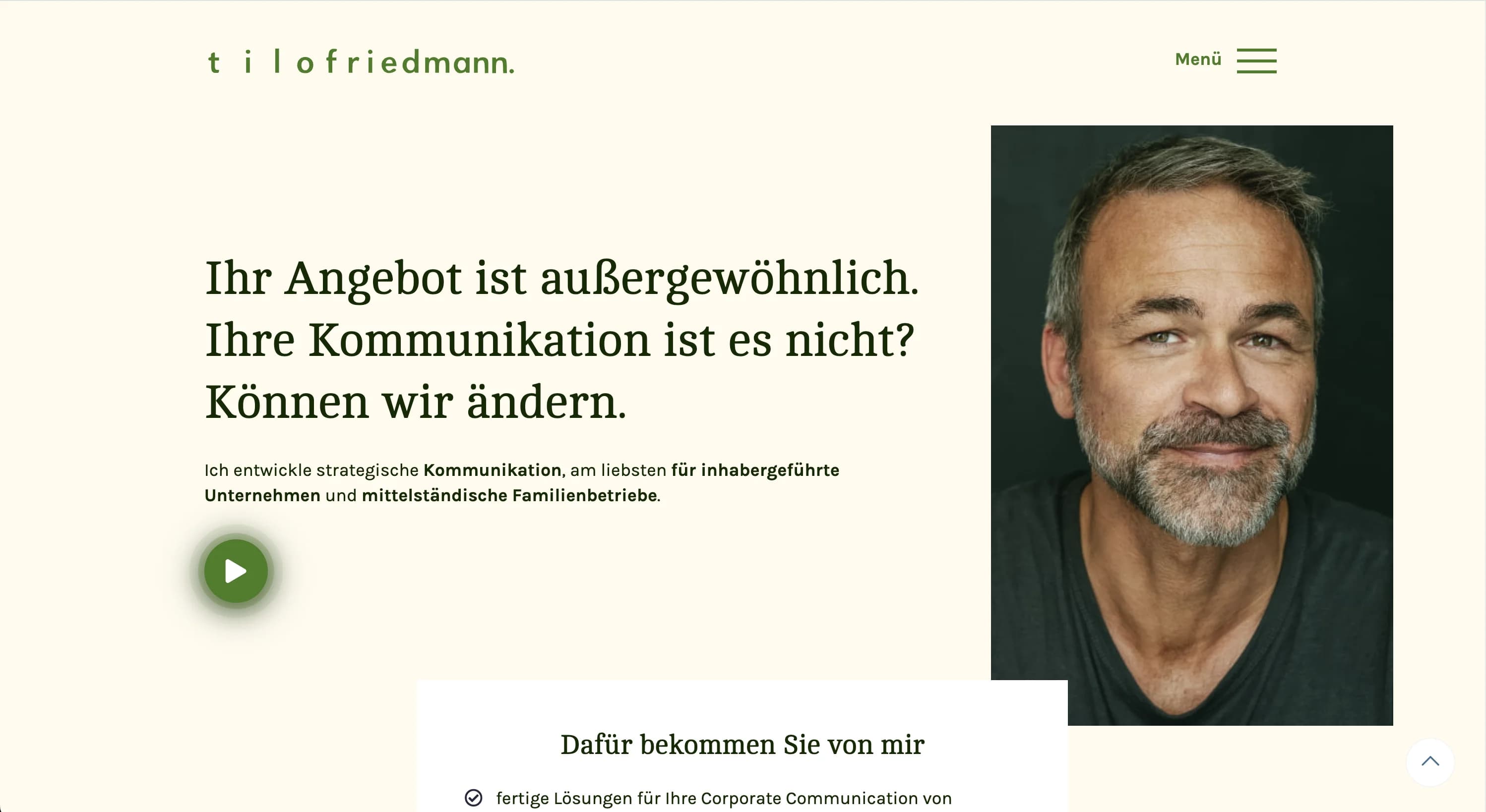 tilofriedmann.de Website Screenshot