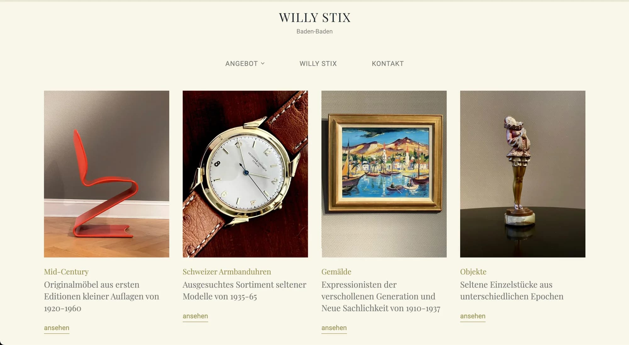 Willy Stix Website Screenshot