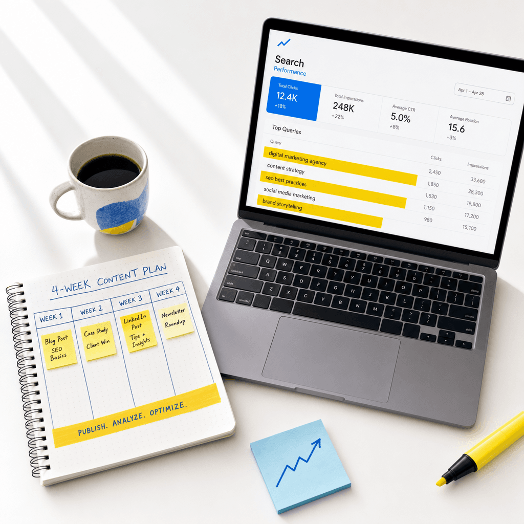 SEO Content-Plan beim Vibe Design Sprint