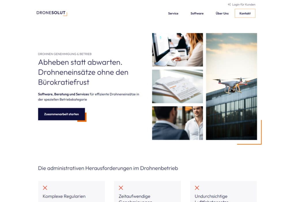 Dronesolut Website Screenshot