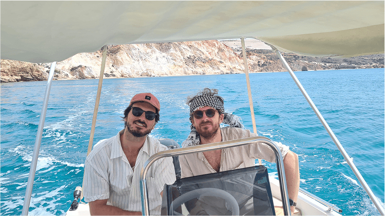 Wolfgang auf dem Boot