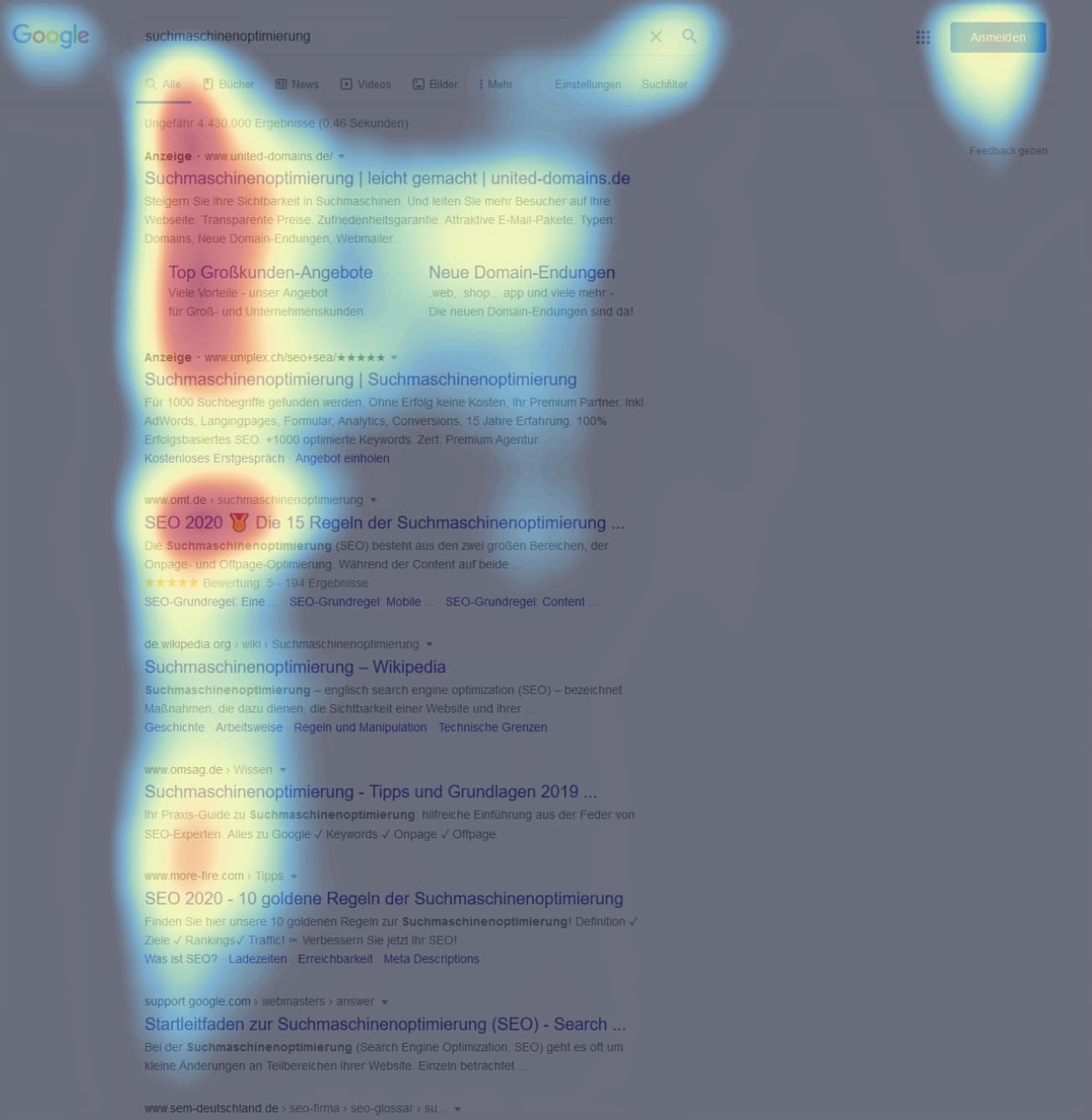 Google Heatmap - Webdesign Berlin